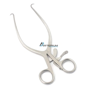 Retractor Quirúrgico Autoretráctil Asterium Tipo Gelpi, Ganchos Curvos Afilados de Acero Inoxidable, Instrumento Manual para Retracción de Heridas - Product Image 5