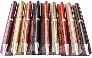 Bloodwood peruvian ไม้วอลนัท padauk Iroko หัวใจสีเหลือง Wenge DIY ปากกาเปลี่ยนช่องว่างสำหรับการรับประทานอาหารไม้แปลกใหม่ - Product Image 6