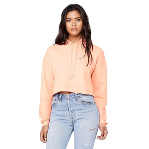 Bella Canvas Deep Heather MUJER CROPPED FLEECE HOODIE Sudadera con capucha recortada para mujer-Bella + Canvas 750 - Product Image 6