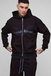 Conjunto de pantalones de chándal con capucha de alta calidad, chándal con estampado de pantalón Cargo, chándal de edición limitada con capucha y ajuste ancho con cremallera completa - Product Image 3