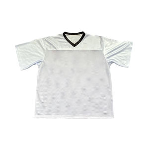 เสื้อฟุตบอลชุดอเมริกันฟุตบอลผ้าโพลีเอสเตอร์สีแดงออกแบบได้ตามต้องการดีไซน์แบบระเหิด100% - Product Image 2