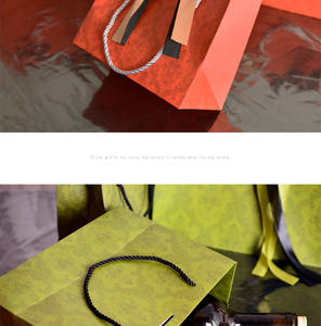 Stock direct, papier cartonné de qualité supérieure, sac en papier de couleur ivoire, nouveau design, vente chaude sur le marché pour les vêtements, les chaussettes, les chaussures, les fourrures - Product Image 6