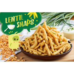 Croustilles de lentilles riches en protéines sans gluten, saveur crème sure et oignon, frites et croustillantes - Product Image 1