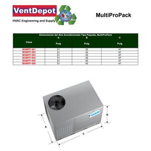 เครื่องปรับอากาศแบบแพ็คเกจสำหรับร้านอาหาร, MXMPP-006, 60000BTU, 5.0 - Product Image 3