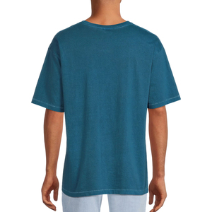 T-shirt décontracté streetwear personnalisé grande taille pour homme, en coton biologique respirant et épais, design vierge, usine OEM du Bangladesh, 100% coton - Product Image 6