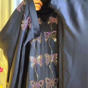 Ropa musulmana tradicional de mujer modesta elegante vestidos formales de Dubái en traje de caftán estilo Abaya - Product Image 1