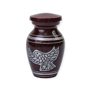 Urna Conmemorativa de Metal con Diseño Floral Rosa y Tapa con Estrella Plateada, Elegante Urna para Guardar Cenizas y Conmemorar - Product Image 5