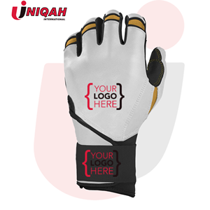 Gants de frappe de baseball en polyester/coton avec poignet court, design OEM, pour adultes, haute qualité, légers, durables, logo personnalisé - Product Image 4