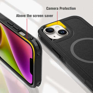 เคสไอโฟน 15 โปร 6.1 พรีเมี่ยมชีลด์พร้อมวงแหวนแม่เหล็กสีเขียว - Product Image 4