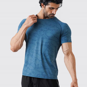 Service OEM ODM Acceptable T-shirts pour Hommes Impression Numérique Classique Vêtements de Sport Entraînement Fitness Gym T-shirt 100% Coton Coupe Ajustée - Product Image 2
