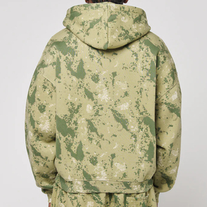 Sweat à capuche zippé de qualité supérieure, sweat à capuche uni de luxe en vrac, sweat à capuche à épaules tombantes de haute qualité, sweat à capuche en coton et polyester - Product Image 4