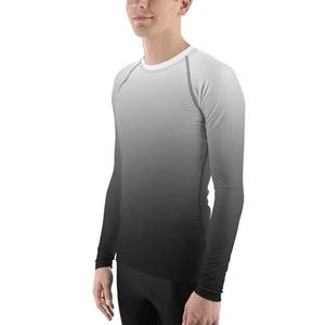 Camiseta de Compresión para Hombre, Moderna, Ajustada, de Manga Larga, Tejida, con Logotipo Personalizado, para Entrenamiento y Running - Product Image 6