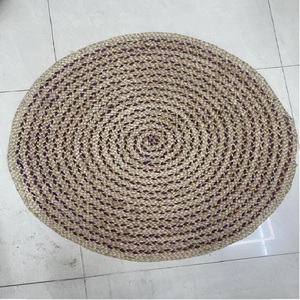 New Modern Jute <b>Placemat</b> Natural <b>Round</b> With Lace for Table Decoration Handmade Luxury Customized MOQ Export From Bangladesh - Product Image 2