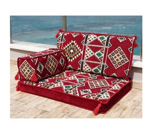 Sièges de sol arabes Canapé de sol arabe Sol de siège arabe | 90x70x10cm 3 pièces 1 Set - Product Image 4