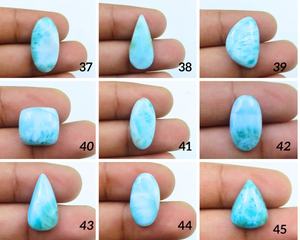 Top Grade 100% Naturel Larimar Gemstone Belle Forme De Mélange Larimar Design Cabochon Gemstone Top Qualité Texture Incroyable Couleur - Product Image 3