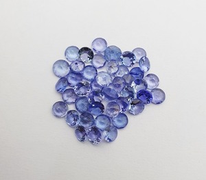 พลอยแทนซาไนต์ธรรมชาติทรงกลมเจียระไนบริลเลียนท์ ขนาด 5x5 มม. สีน้ำเงิน ผ่านการอบความร้อน ได้รับการรับรองจากผู้ตรวจสอบอิสระ สำหรับทำเครื่องประดับ - Product Image 3