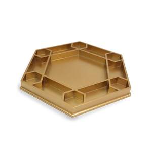 Meilleure vente plateau décoratif en laque au design moderne plateau octogonal écologique de haute qualité en métal durable et écologique - Product Image 3