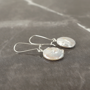 ต่างหูมุกบาโรกเครื่องประดับห่วงและไข่มุกทรงกลมทำด้วยมืออุปกรณ์เสริมที่หรูหราในชีวิตประจำวันสำหรับผู้หญิงของขวัญแต่งงานของขวัญคุณแม่ - Product Image 2