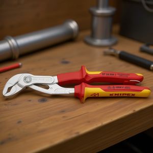 Alicates para Bomba de Agua Knipex Cobra VDE Hightech con Mangos Cromados y Aislamiento de Múltiples Componentes, Probados por VDE - Product Image 3