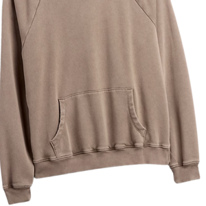 Sudadera con capucha de gran tamaño caqui, jersey de lana gruesa Unisex, sudadera lisa, ropa de calle, informal, holgada, cálida, con capucha, para invierno, superventas - Product Image 3