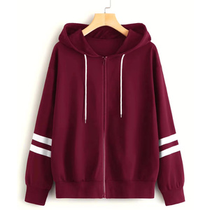 2025 venta al por mayor Sudadera con capucha de punto 100% algodón transpirable a prueba de viento Color sólido diseño de logotipo personalizado - Product Image 4