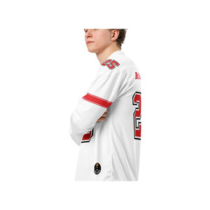 Poliestere riciclato Hockey Fan Jersey con nome di squadra personalizzato ricamo stampa a sublimazione per abbigliamento sportivo - Product Image 2
