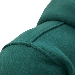Vente en gros pull-over décontracté en coton épais et de couleur unie pour hommes, sweat à capuche surdimensionné pour hommes - Product Image 4