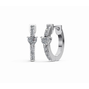 Pendientes de Aro con Diamantes en Forma de Corazón Boudiccas, Oro de 9 KT, 14 KT, 18 KT, Joyería Cultivada en Laboratorio, Proveedor Mayorista OEM B2B para Exportación - Product Image 5