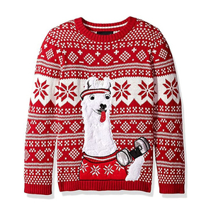 เสื้อสเวตเตอร์ถักคอกลมแขนยาวลายพื้นทำจากอะคริลิคสำหรับสตรีทแวร์แฟชั่นฤดูใบไม้ร่วงฤดูหนาว - Product Image 2