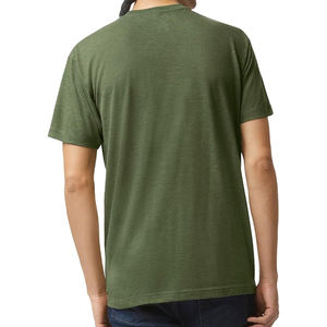 เสื้อทีเชิ้ตลำลองอัจฉริยะของผู้ชายแบบถักมียี่ห้อขนาดใหญ่พิเศษระบายอากาศได้ดีสีพื้นแบบกำหนดเองผลิตในบังคลาเทศ - Product Image 3