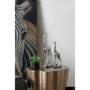 Sculpture de figure humaine abstraite personnalisée en aluminium plaqué or, impression UV, décoration moderne pour l'extérieur et la maison, Chine - Product Image 4