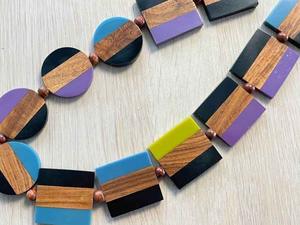 Collar de resina, accesorio de joyería atrevido y llamativo para quienes buscan la moda moderna, alta calidad - Product Image 5