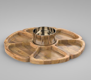 ถาดโลหะทรงรีสำหรับใช้ในครัวถาดเสริฟทรงรีสีสันสวยงามใช้งานได้หลายรูปแบบทันสมัยใช้ในครัวเรือน - Product Image 5