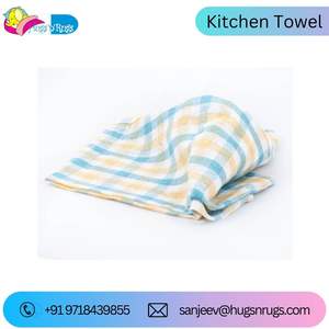 Best Selling Promotional Super Absorbent Kitchen Dish Towel Customized Size Golf Kitchen Towels Cotton Woven Direct India - Product Image 3