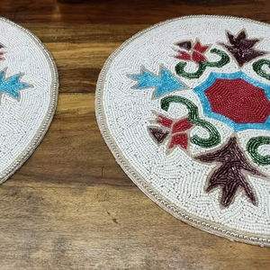 Manteles Individuales Decorativos con Cuentas de Tamaño Personalizado, al Precio Más Bajo, Proveedor y Fabricante al por Mayor de Refratex India, Hecho en India - Product Image 1