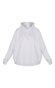 Full Length 100% Cotton Ash <b>Grey</b> Drop Shoulder <b>Women's</b> Oversize <b>Hoodie</b> Anti-Wrinkle And Breathable Hoodies <b>Women's</b> <b>Zip</b> Up <b>Hoodie</b> - Product Image 6