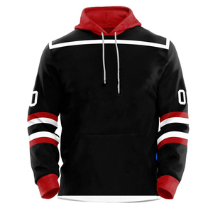 Sweat à capuche de hockey sur glace pour hommes, poids lourd 460 GSM, sweat-shirt épais à épaules tombantes, maillot de hockey sur glace, conception personnalisée OEM - Product Image 4