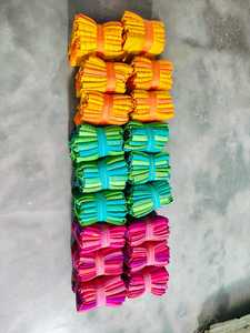 Custom-Made Recycled Jacquard Twill Fat Quarters Brightly Colored Sari Silk Fabrics for Girls' Wedding Dress Art/Craft Projects - Product Image 3