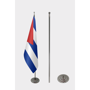 Drapeau de fanion en aluminium imprimé numériquement personnalisable avec logo sur mesure - polyester - Product Image 2