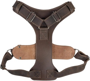 Harnais de chien en maille rembourré à la mode en cuir PU de style japonais en gros pour petits/moyens/grands chiens-Durable et respirant - Product Image 2