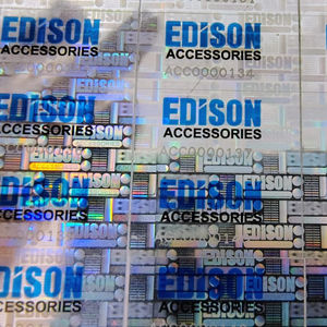 Etiquetas Adhesivas Holográficas de Dos Colores Digittech, Hologramas Plateados Impresos sobre Papel Adhesivo de Alta Calidad, Modelo P3 - Product Image 1