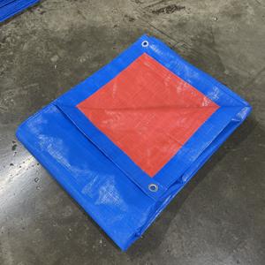 Meilleure vente de bâche de haute qualité bleu/orange 140gr/m2-bâche en PE Production personnalisée Fabricant du Vietnam - Product Image 6