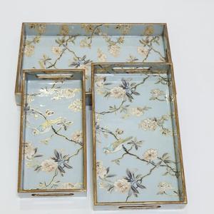 Plateau époxy en résine de haute qualité pour la décoration intérieure Technique métallique artisanale de Style Design côtier pour les cadeaux de pendaison de crémaillère - Product Image 1