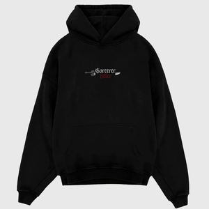 Sweat-shirts à capuche pour hommes en gros – Tendances streetwear noires, coupe ajustée, molleton de coton épais, logo personnalisé imprimé, collection hiver - Product Image 1