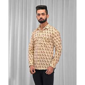 Chemise pour homme, 100% coton, imprimée avec des motifs floraux à pois, décontractée, manches longues, options de tissu popeline Oxford, fabrication ODM/OEM - Product Image 5