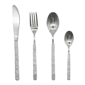 Cubiertos de acero inoxidable al por mayor de larga duración, juego de cubiertos de Metal personalizado, acabado de Color arcoíris para eventos de boda - Product Image 6