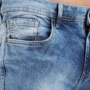 Vente en gros de pantalons jeans 100% coton pour hommes sur mesure taille moyenne respirant velours côtelé solide quantité minimale de commande bas décontracté hiver - Product Image 6