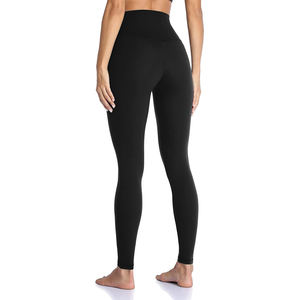 เลกกิ้งผู้หญิงแบบเต็มตัว ผ้าสแปนเด็กซ์/โพลีเอสเตอร์ ระบายอากาศได้ดี พิมพ์ลาย เอวสูง พร้อมโลโก้สั่งทำ ขอบเอวยางยืด - Product Image 2