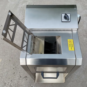 Nouvelle machine à découper en cubes de viande fraîche QD-350 / Machine à découper automatique / Lame en acier inoxydable / Épaisseur réglable - Product Image 2