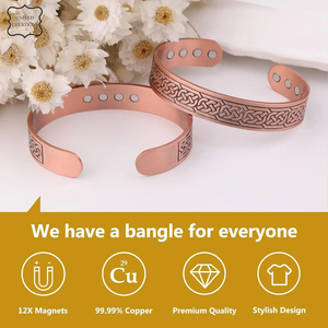 Therapy Healthy Pure <b>Copper</b> Magnetic <b>Bangle</b> Magnetic <b>Copper</b> Bracelet for Men Women <b>Copper</b> Magnetic Bracelet - Product Image 5